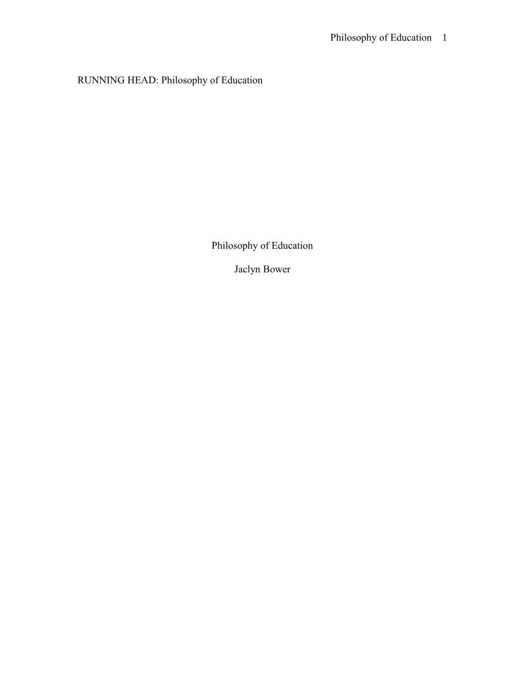 Graduate Degree Paper