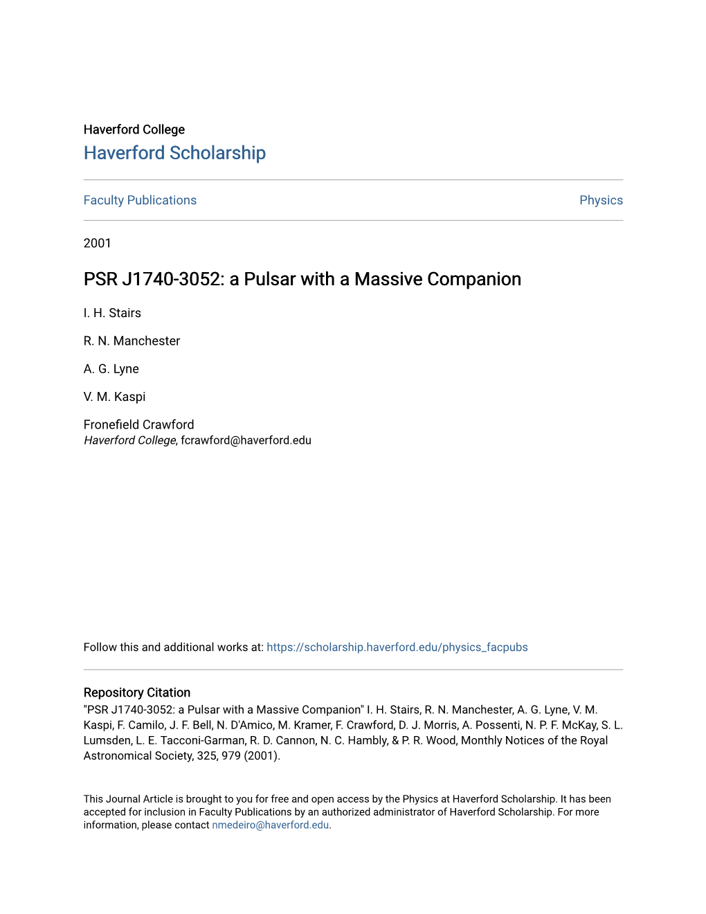 PSR J1740-3052: a Pulsar with a Massive Companion