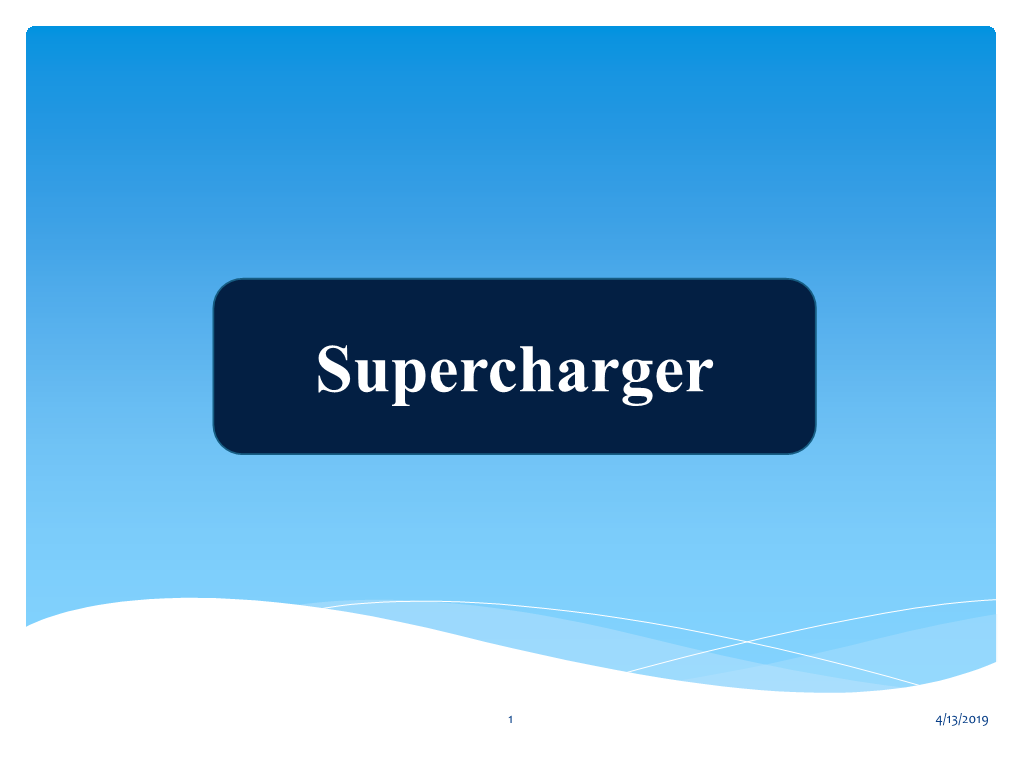 Supercharger