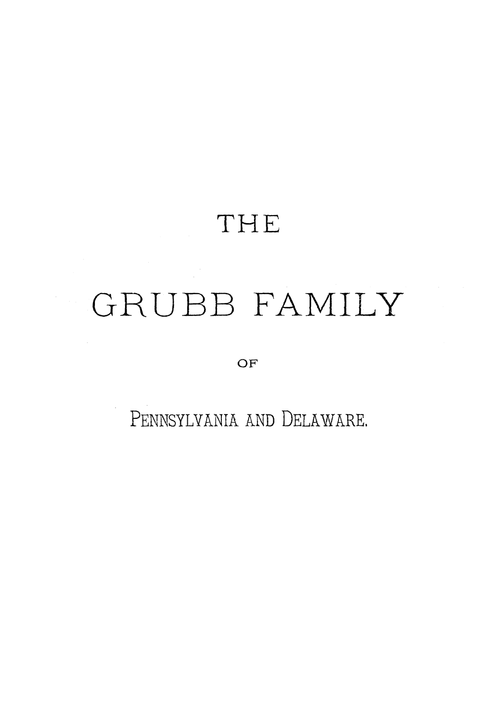 Grubb Family