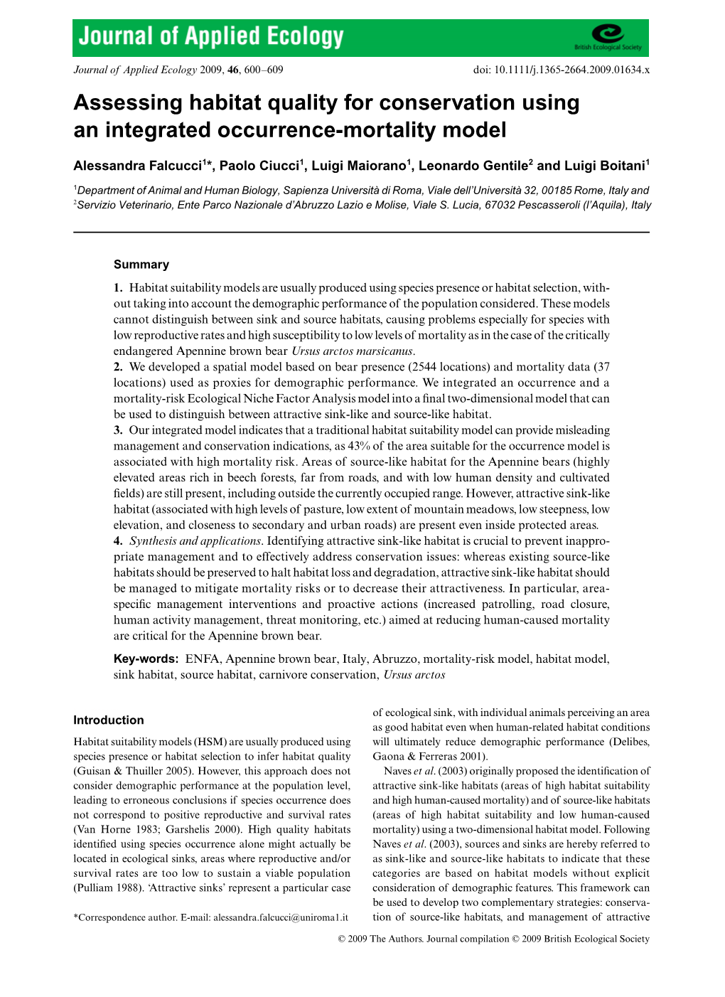 Assessing Habitat Quality for Conservation Using an Integrated