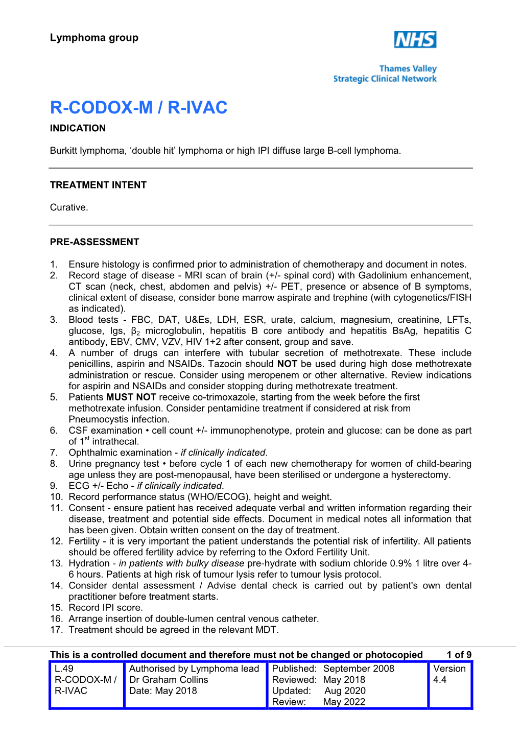 R-Codox-M / R-Ivac Indication