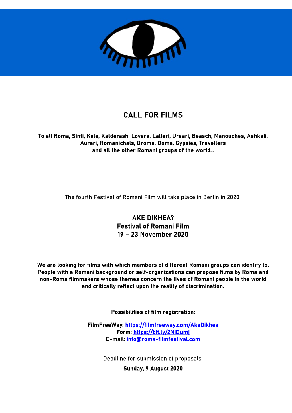 Call for Films