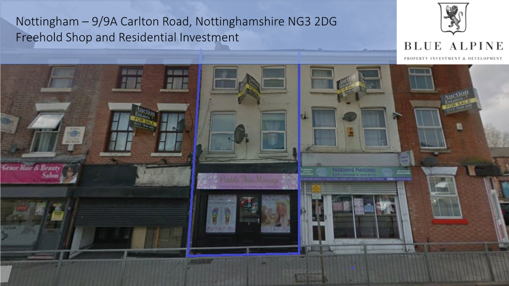 Nottingham – 9/9A Carlton Road, Nottinghamshire NG3 2DG