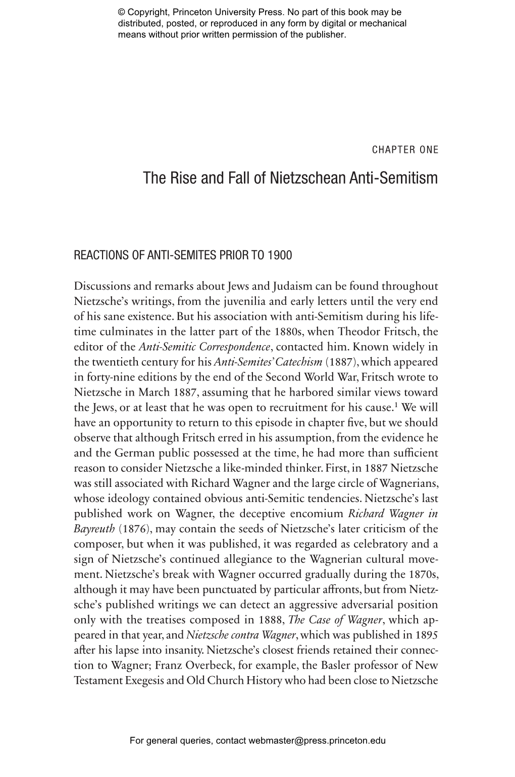 Nietzsche's Jewish Problem: Between Anti-Semitism and Anti-Judaism