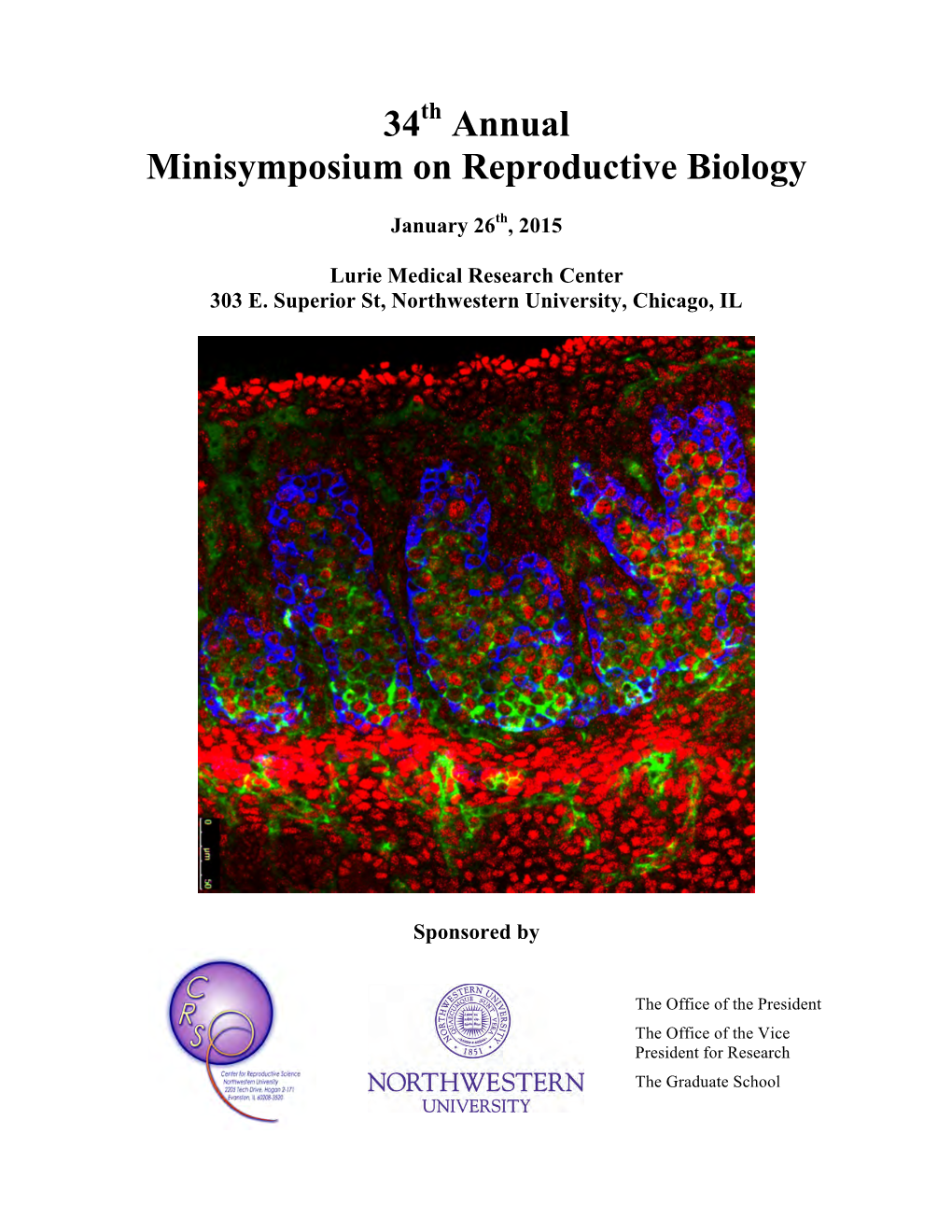 34 Annual Minisymposium on Reproductive Biology