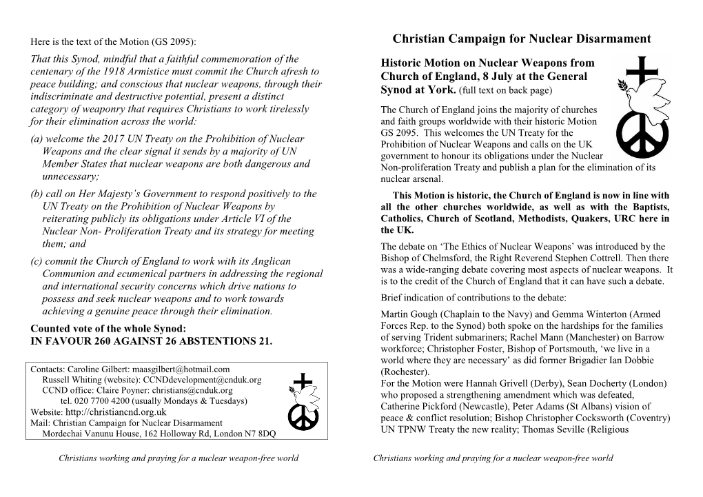 Parish Leaflet