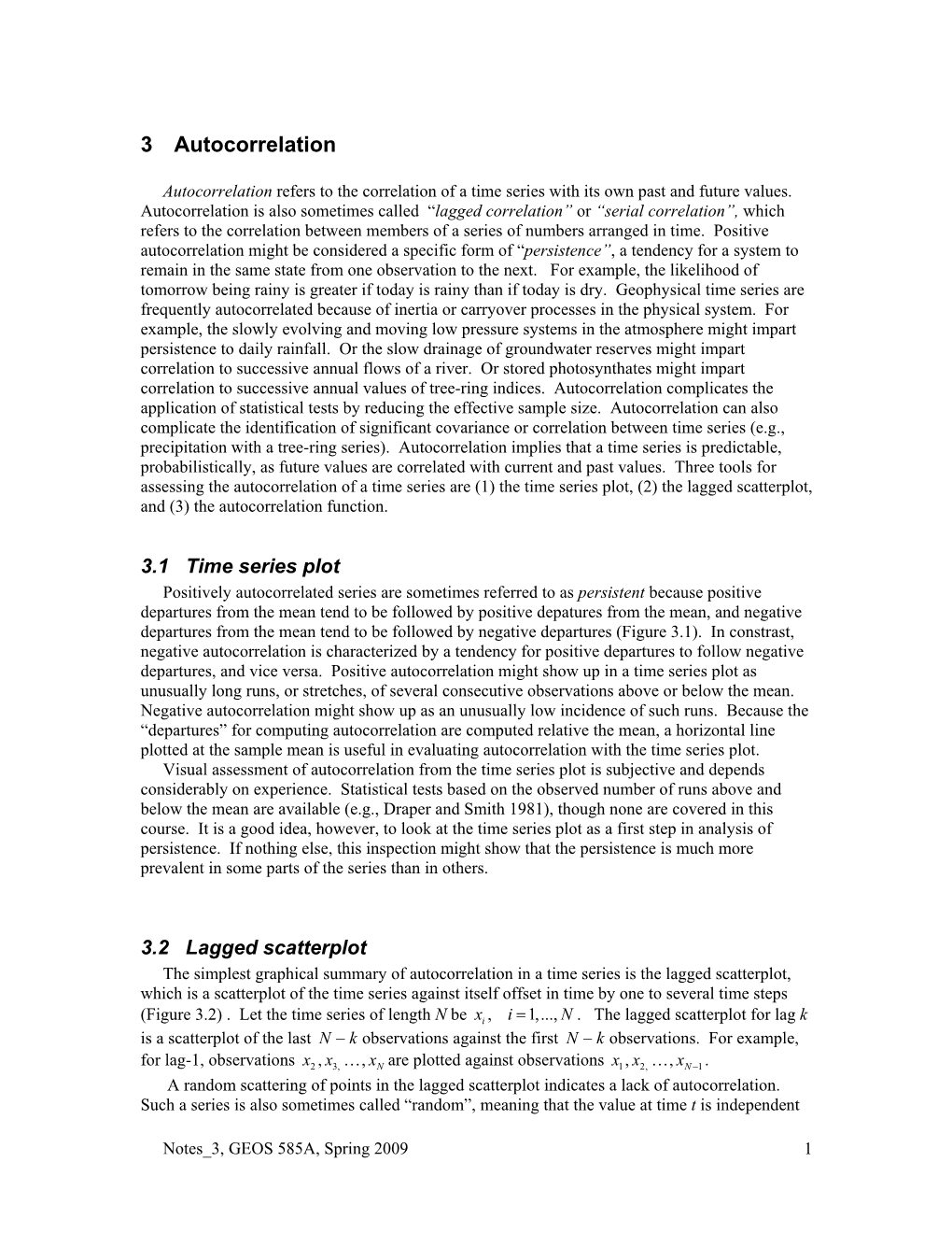 3 Autocorrelation