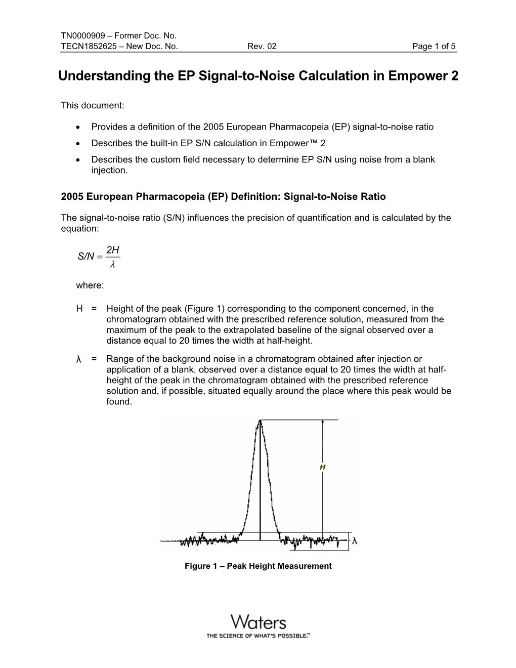 EP Signal to Noise in Emp 2