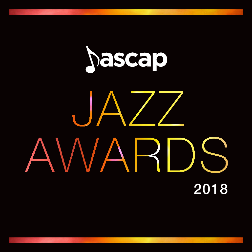 2018 ASCAP Jazz Awards Program Book