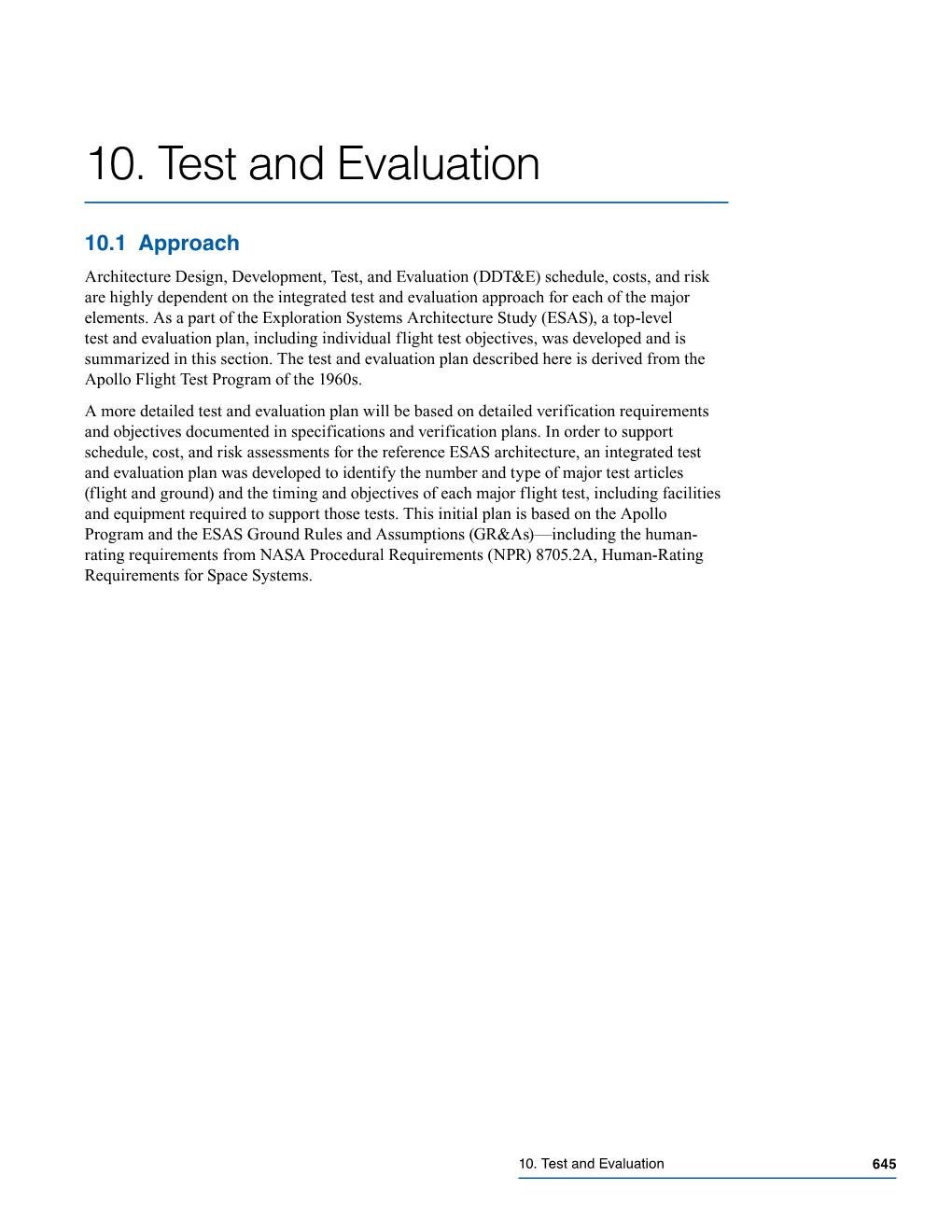 + Part 10: Test and Evaluation