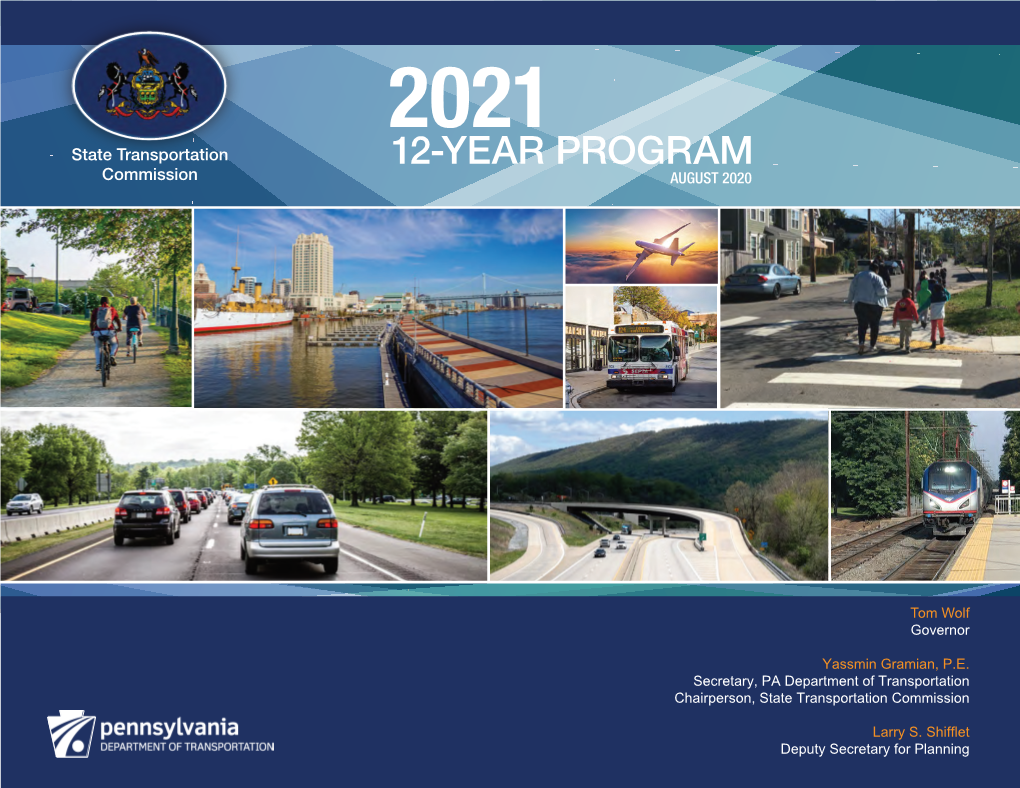 2021 State Transportation 12-YEAR PROGRAM Commission AUGUST 2020