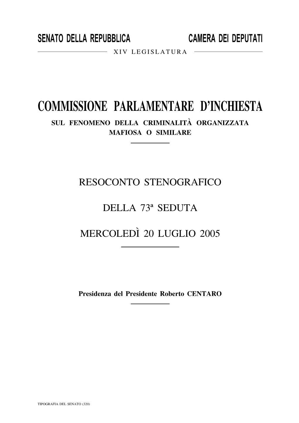 Commissione Parlamentare D'inchiesta