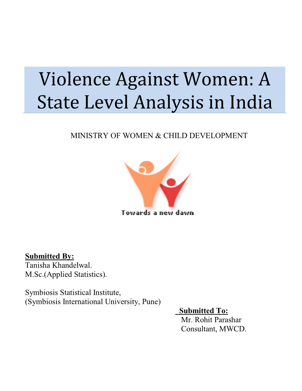 Violence Against Women: a State Level Analysis in India