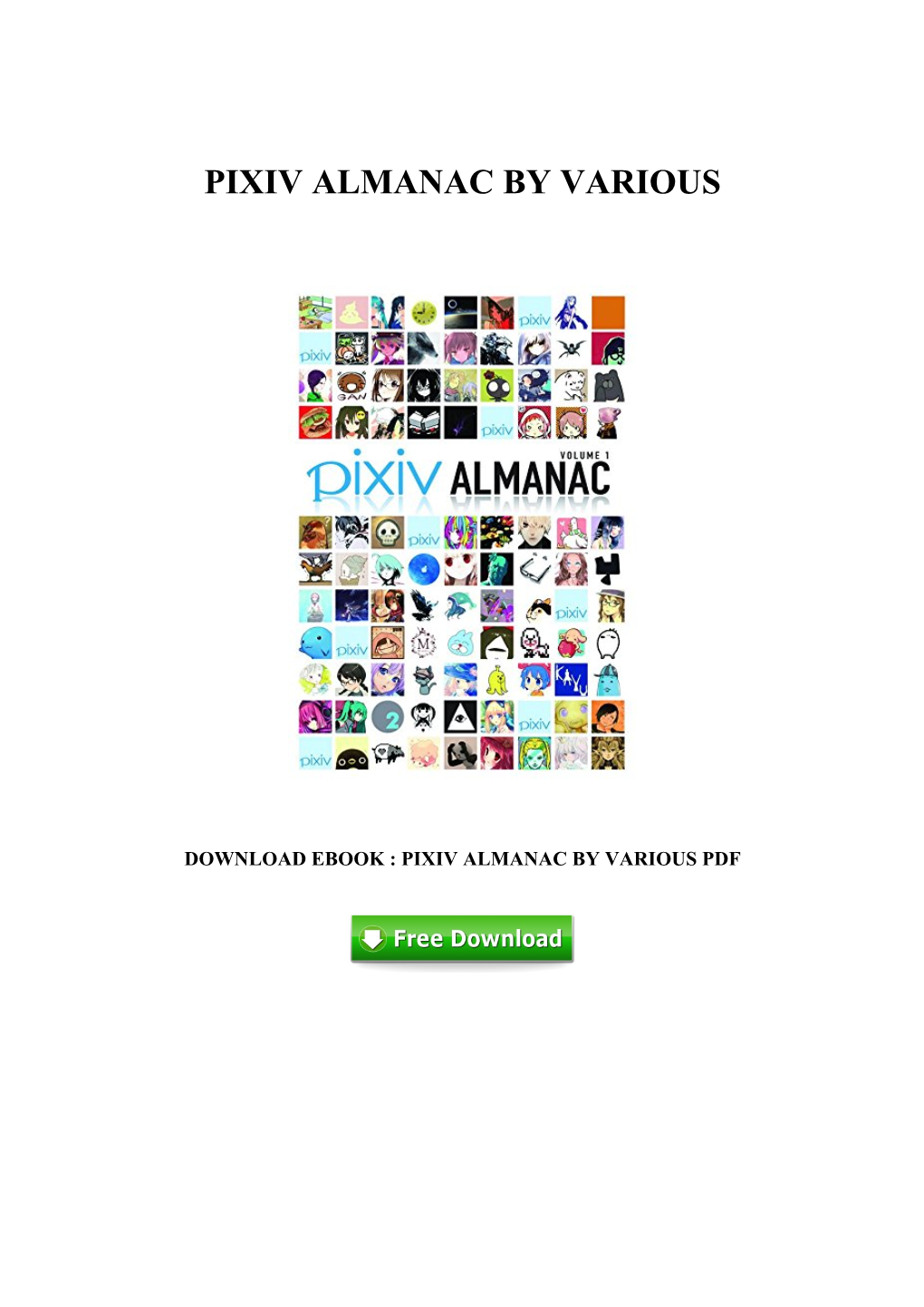 [N381.Ebook] Download PDF Pixiv Almanac by Various