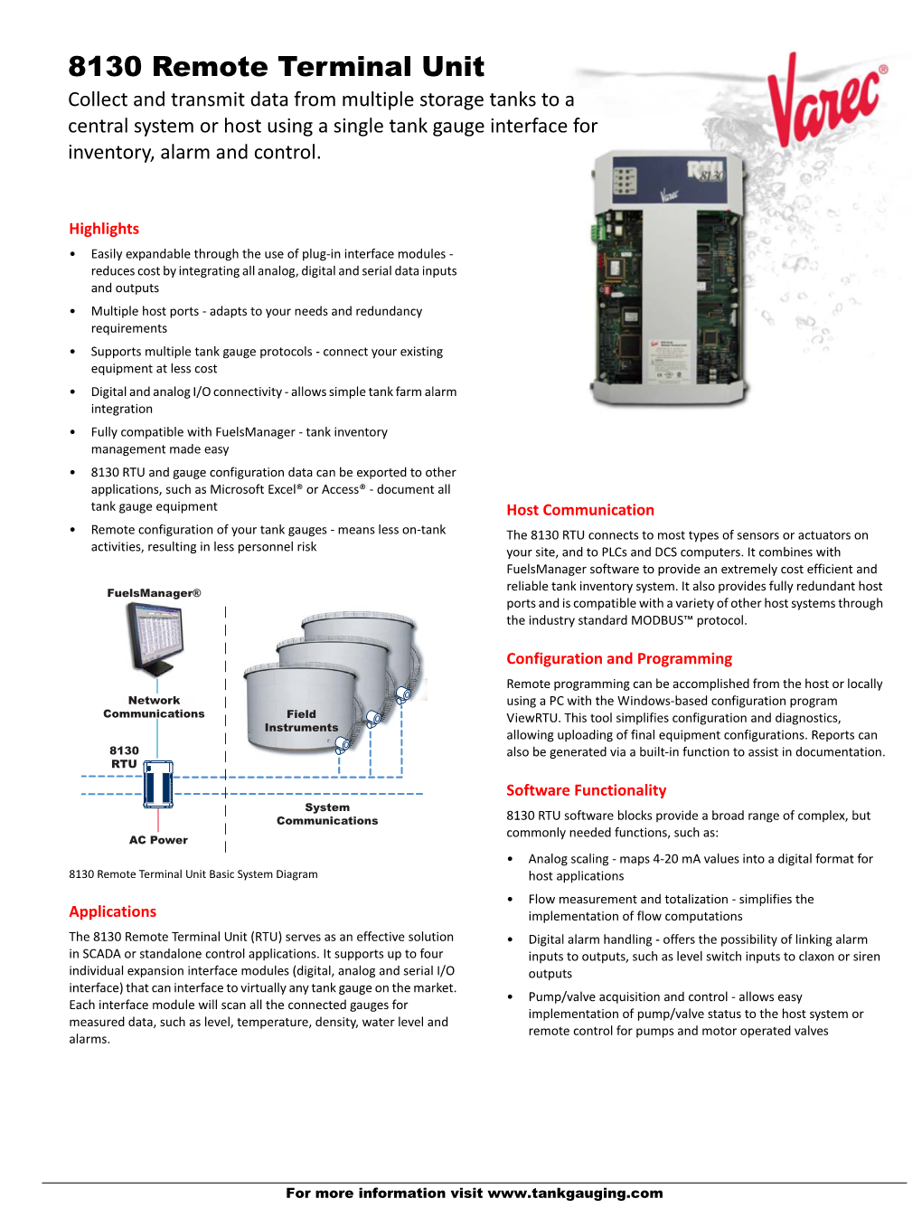 8130 Remote Terminal Unit