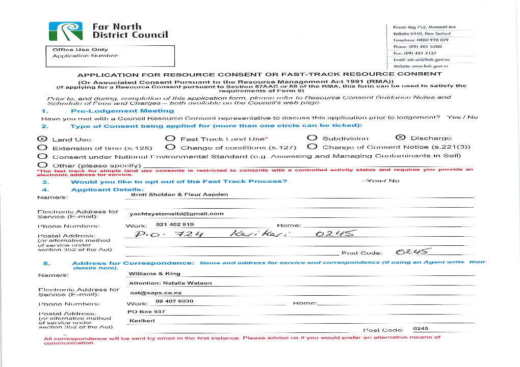 Proposed Dwelling & Onsite Wastewater Disposal 18 Deeming