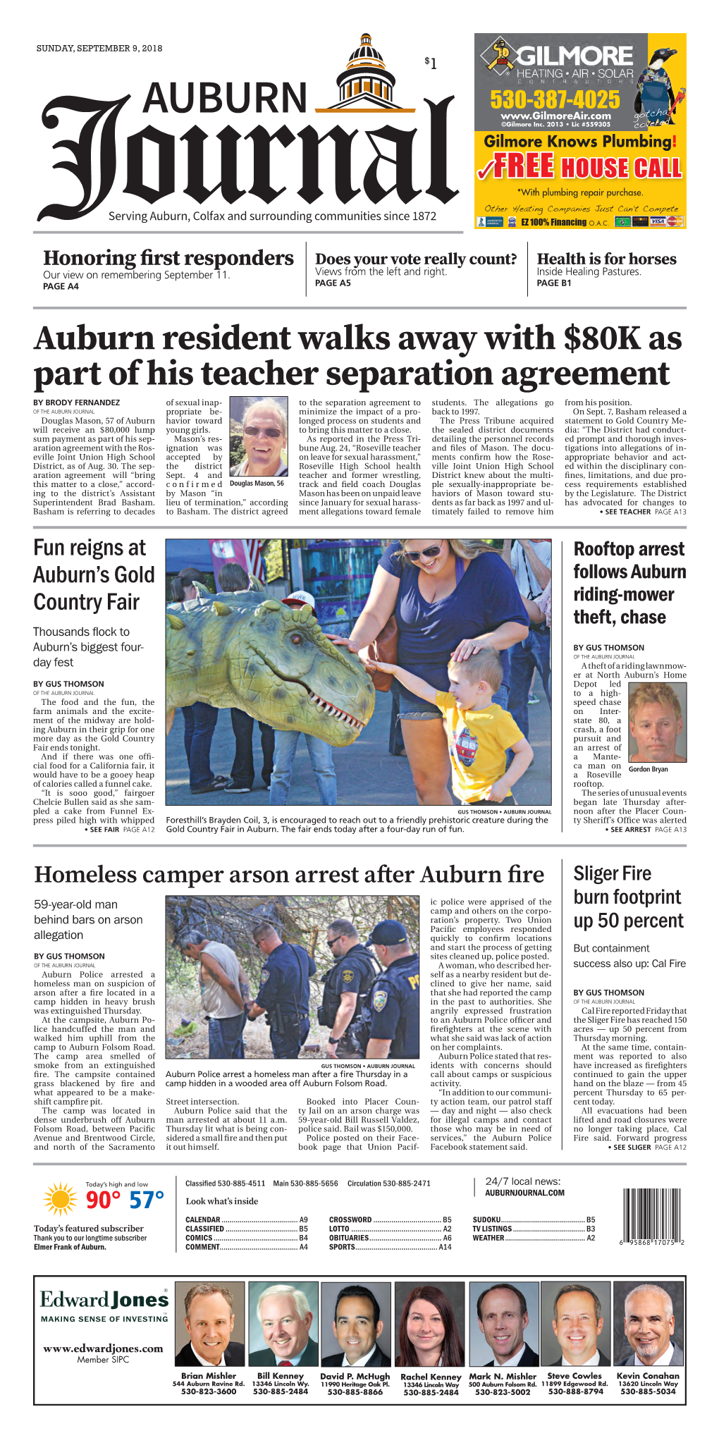 Auburn Resident Walks Away with $80K As Part of His Teacher Separation Agreement by BRODY FERNANDEZ of Sexual Inap- to the Separation Agreement to Students