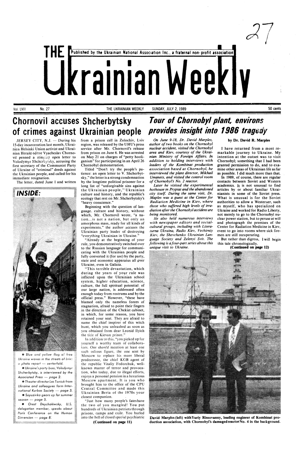 The Ukrainian Weekly 1989