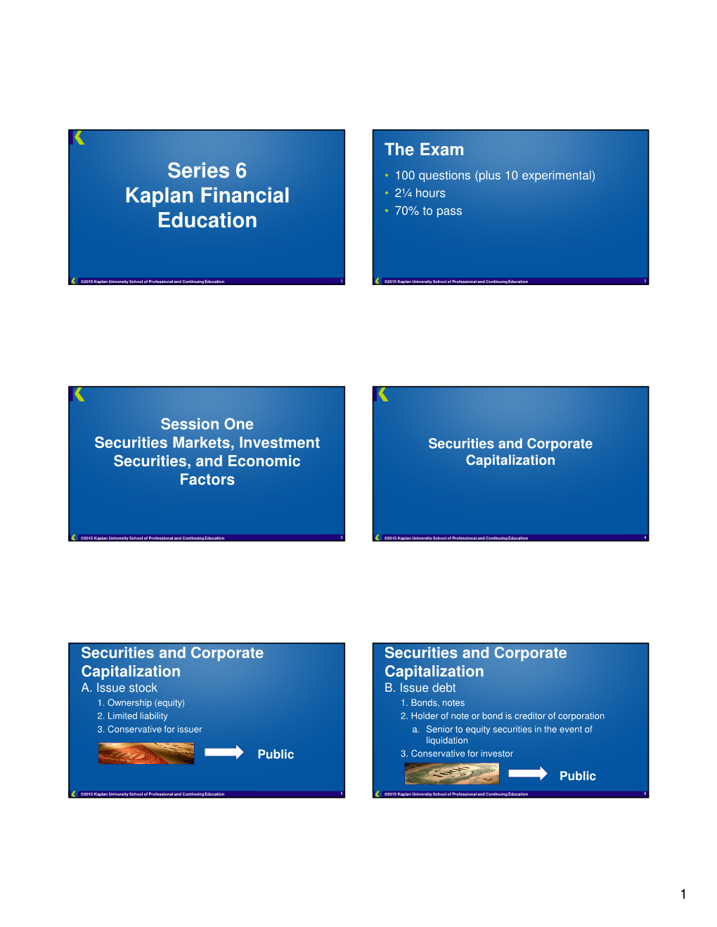 Series 6 Kaplan Financial Education