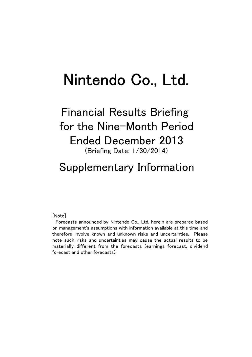 Nintendo Co., Ltd