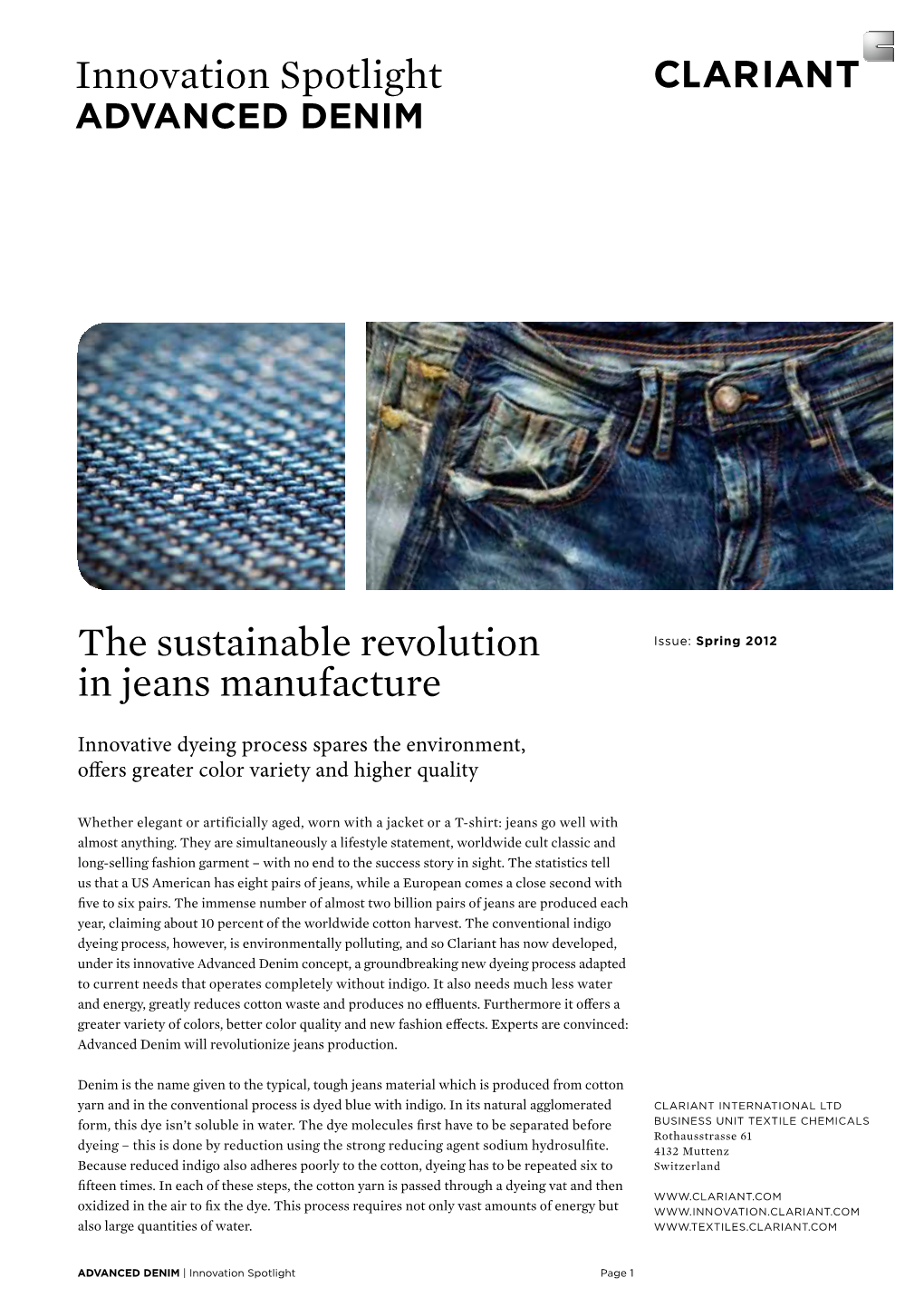 Innovation Spotlight the Sustainable Revolution in Jeans Manufacture