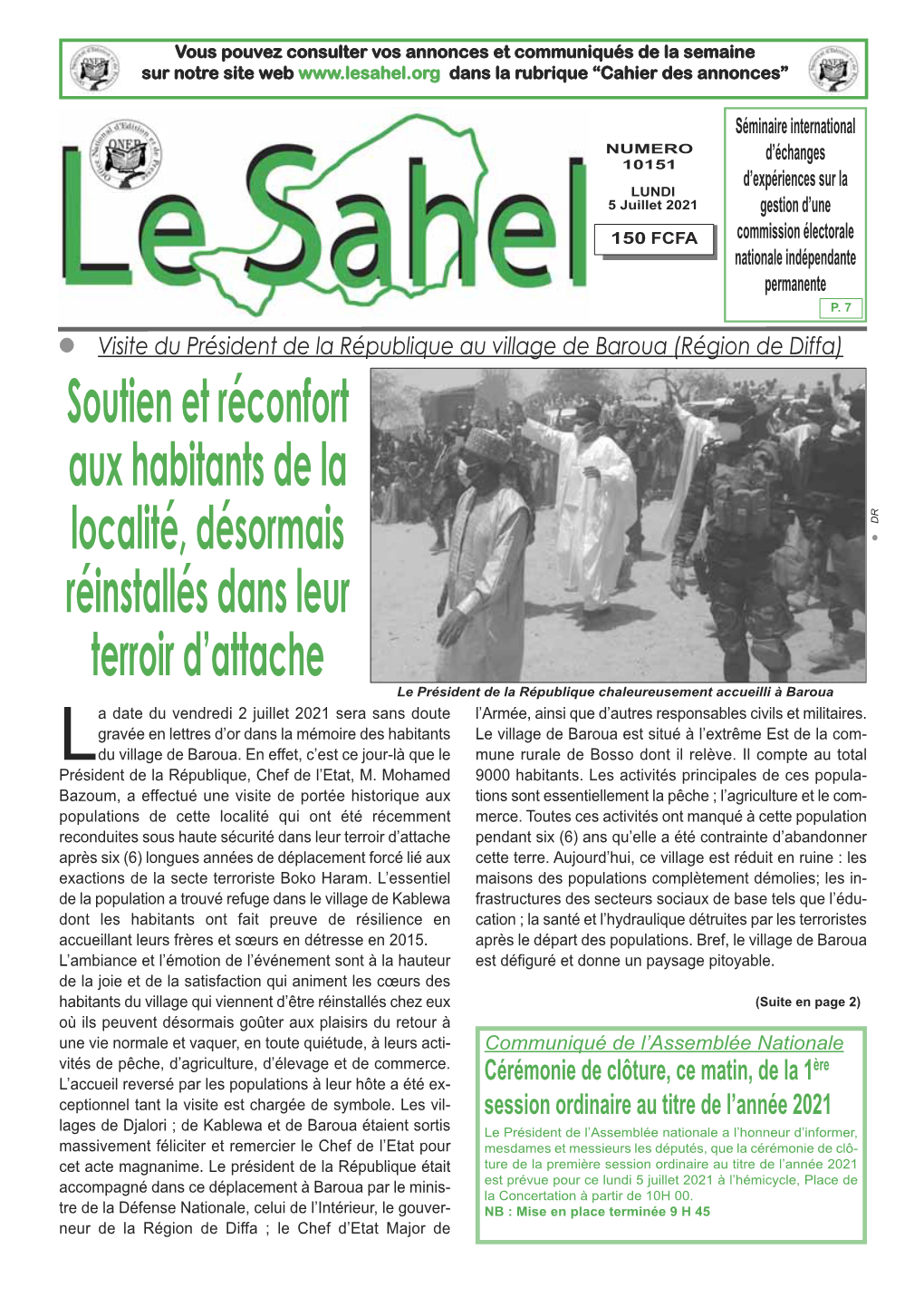 Le Sahel Du 05-07-21