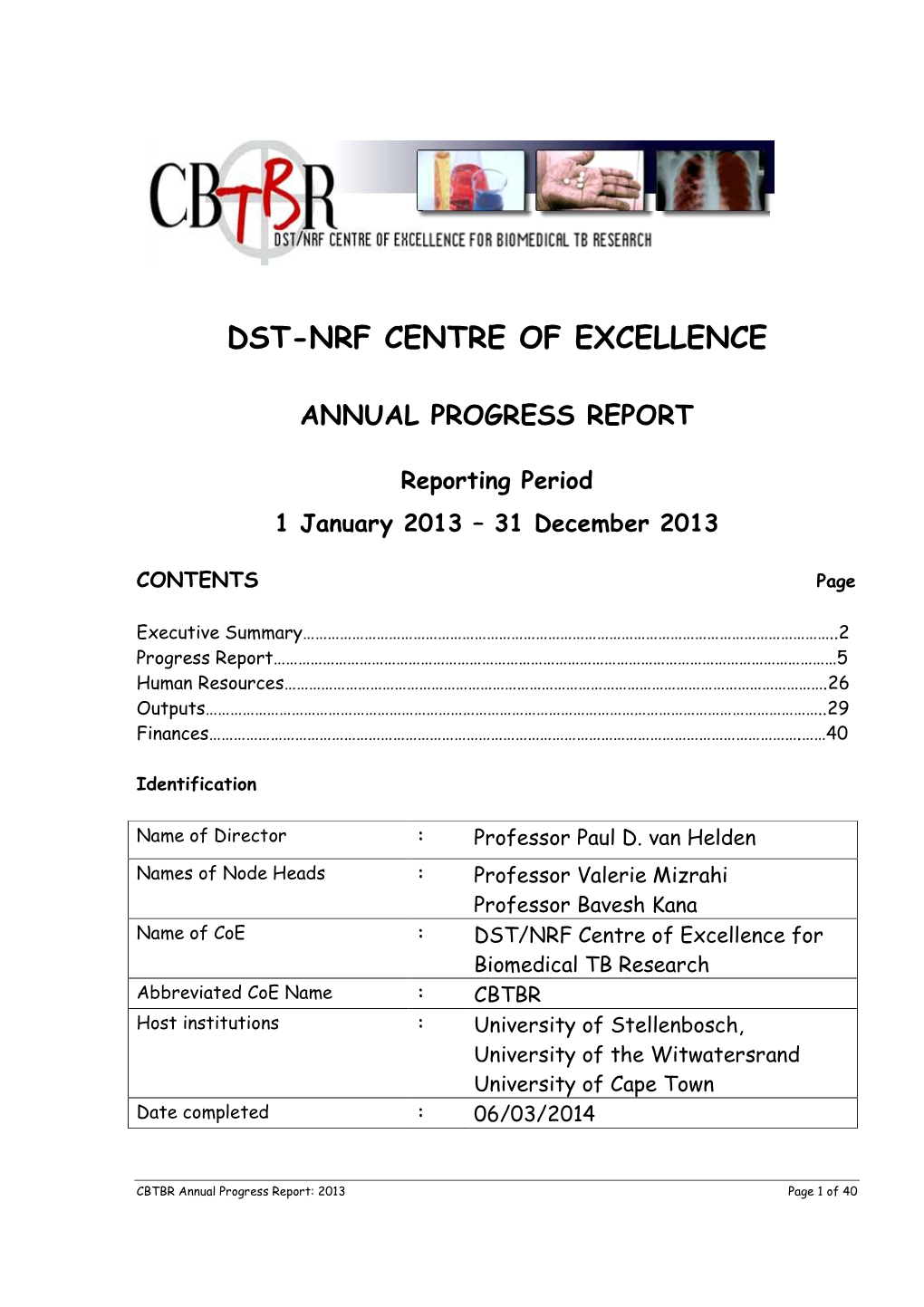 Dst-Nrf Centre of Excellence