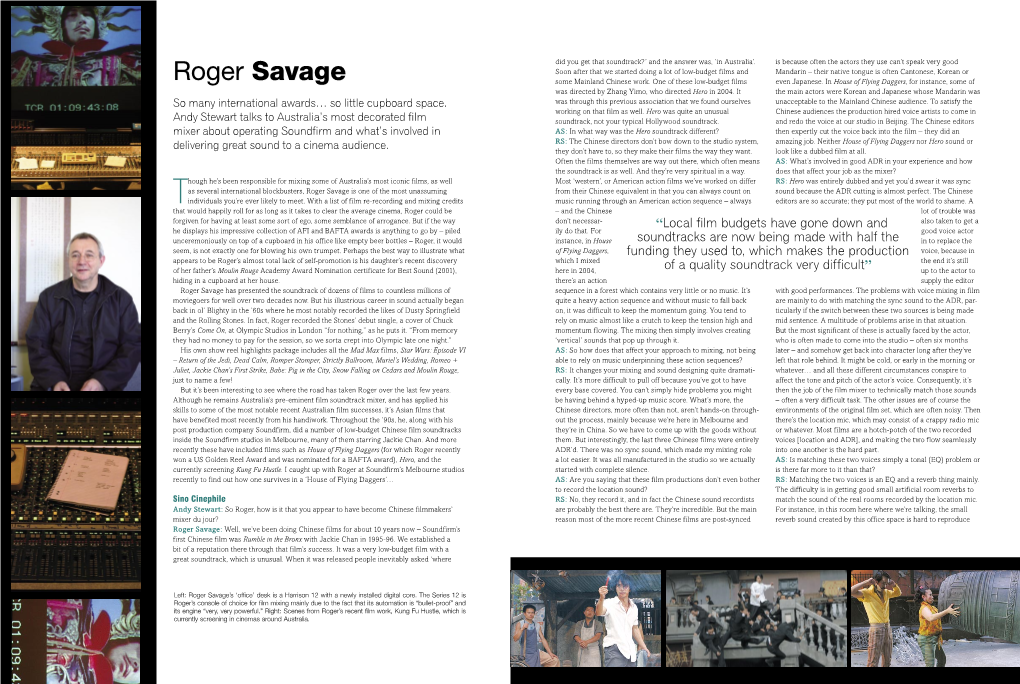 Roger Savage Some Mainland Chinese Work