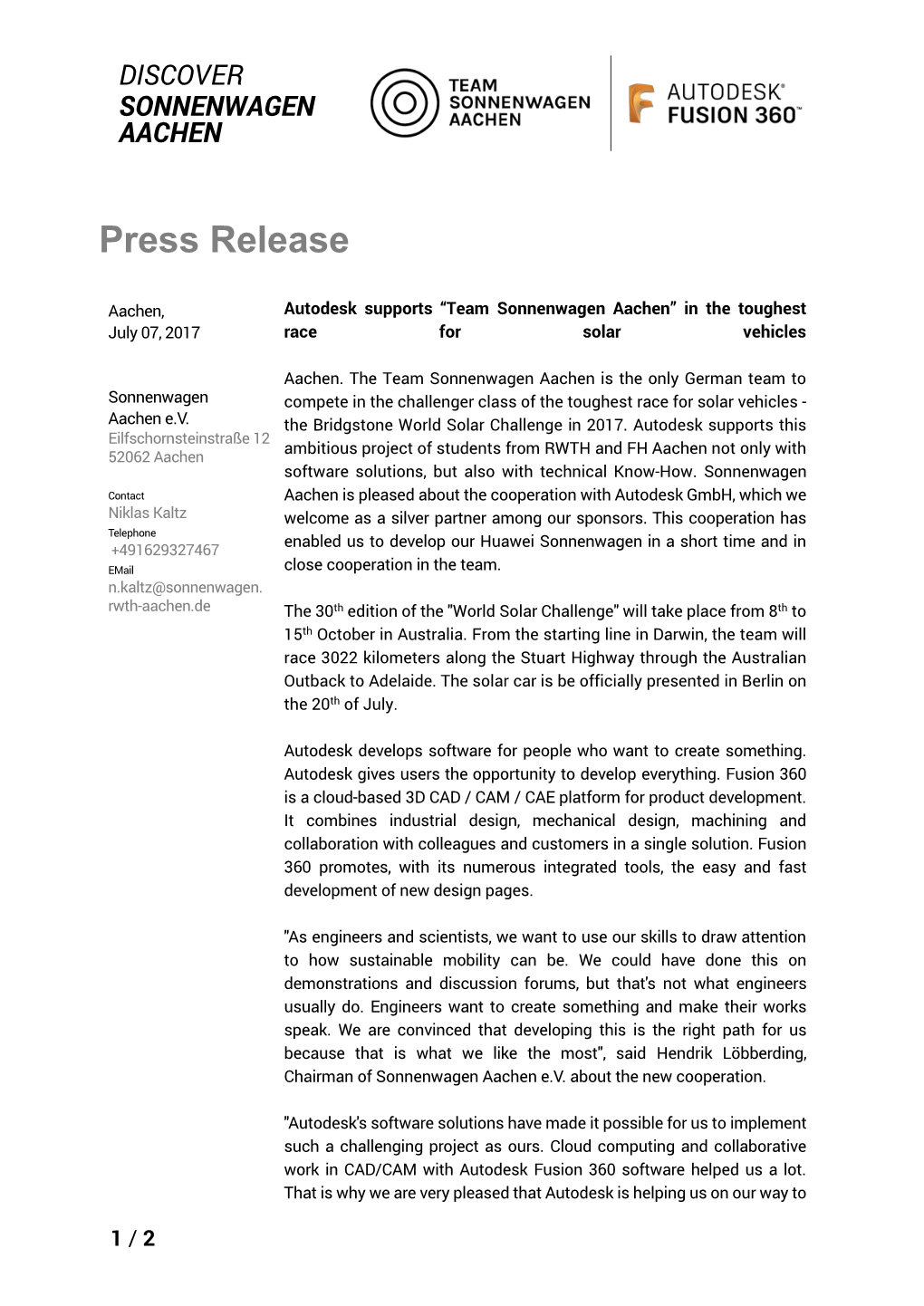 Press Release