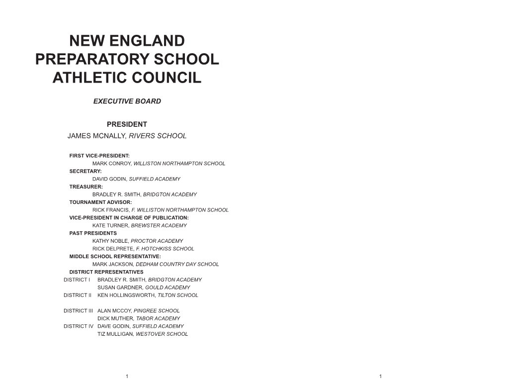 New England Preparatory School Athletic Council