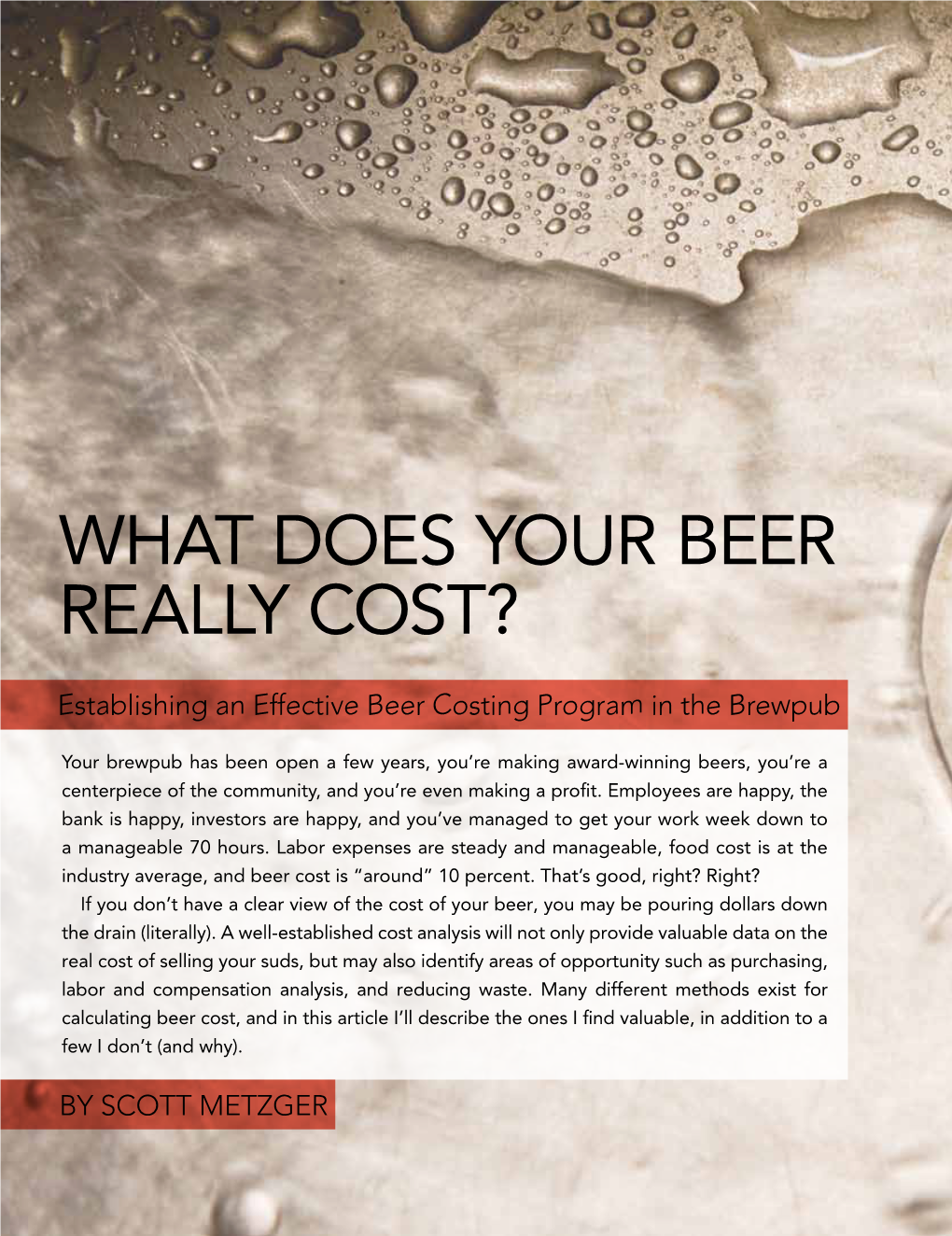 What Does Your Beer Really Cost?