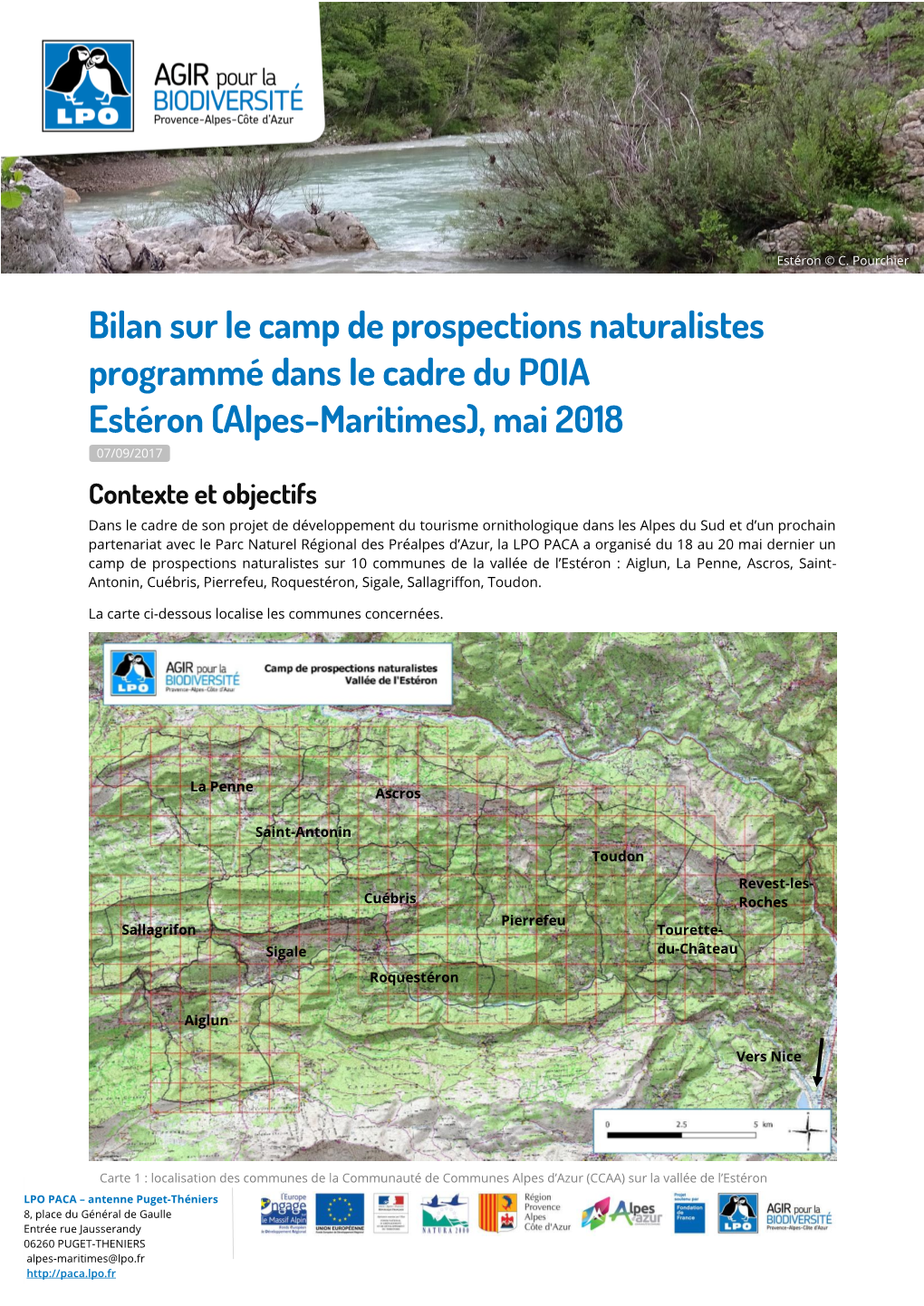 Bilan Sur Le Camp De Prospections Naturalistes Programmé Dans Le