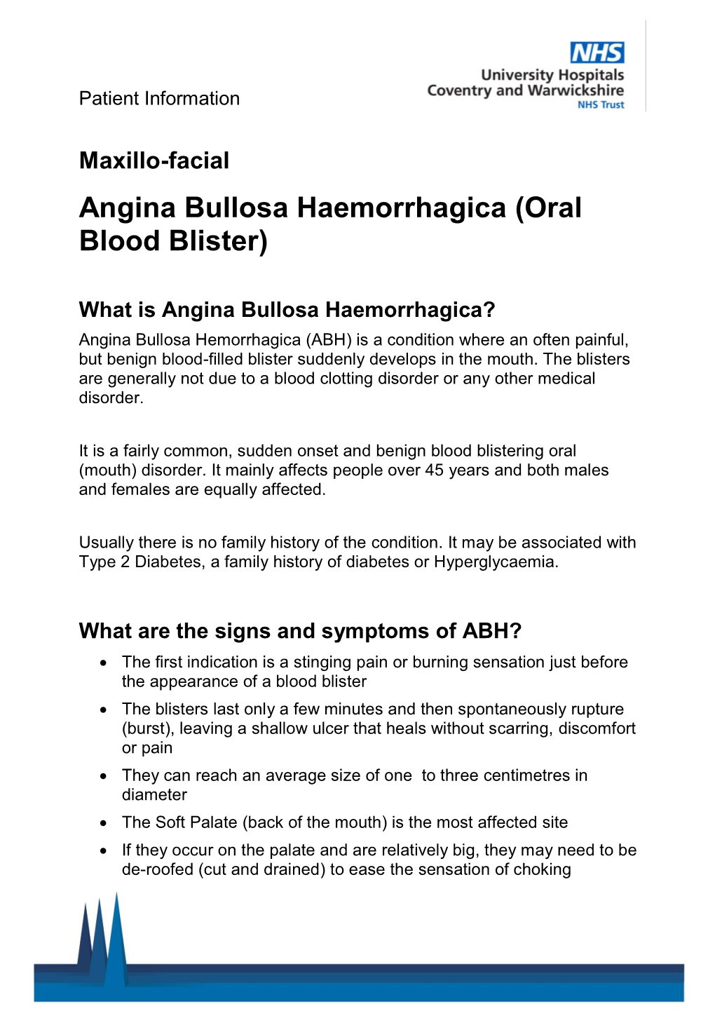 Angina Bullosa Haemorrhagica (Oral Blood Blister) (PDF)