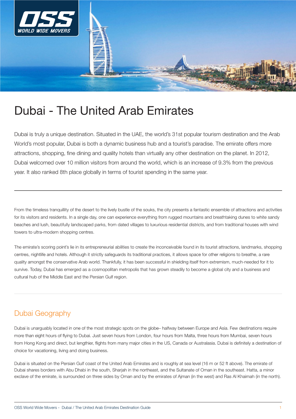 Dubai - the United Arab Emirates