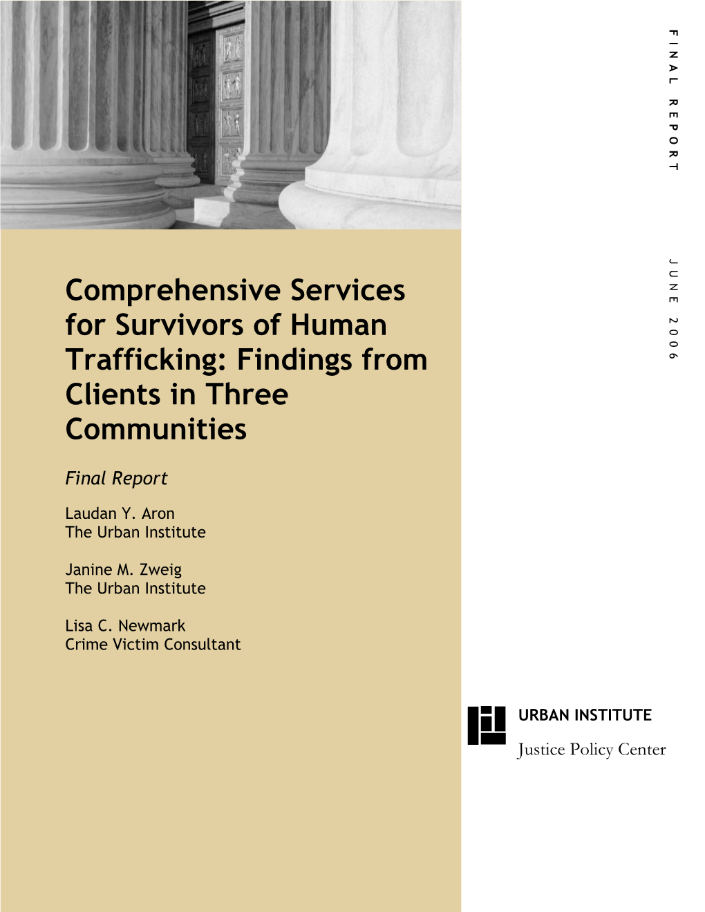 Comprehensive Services for Survivors of Human Trafficking