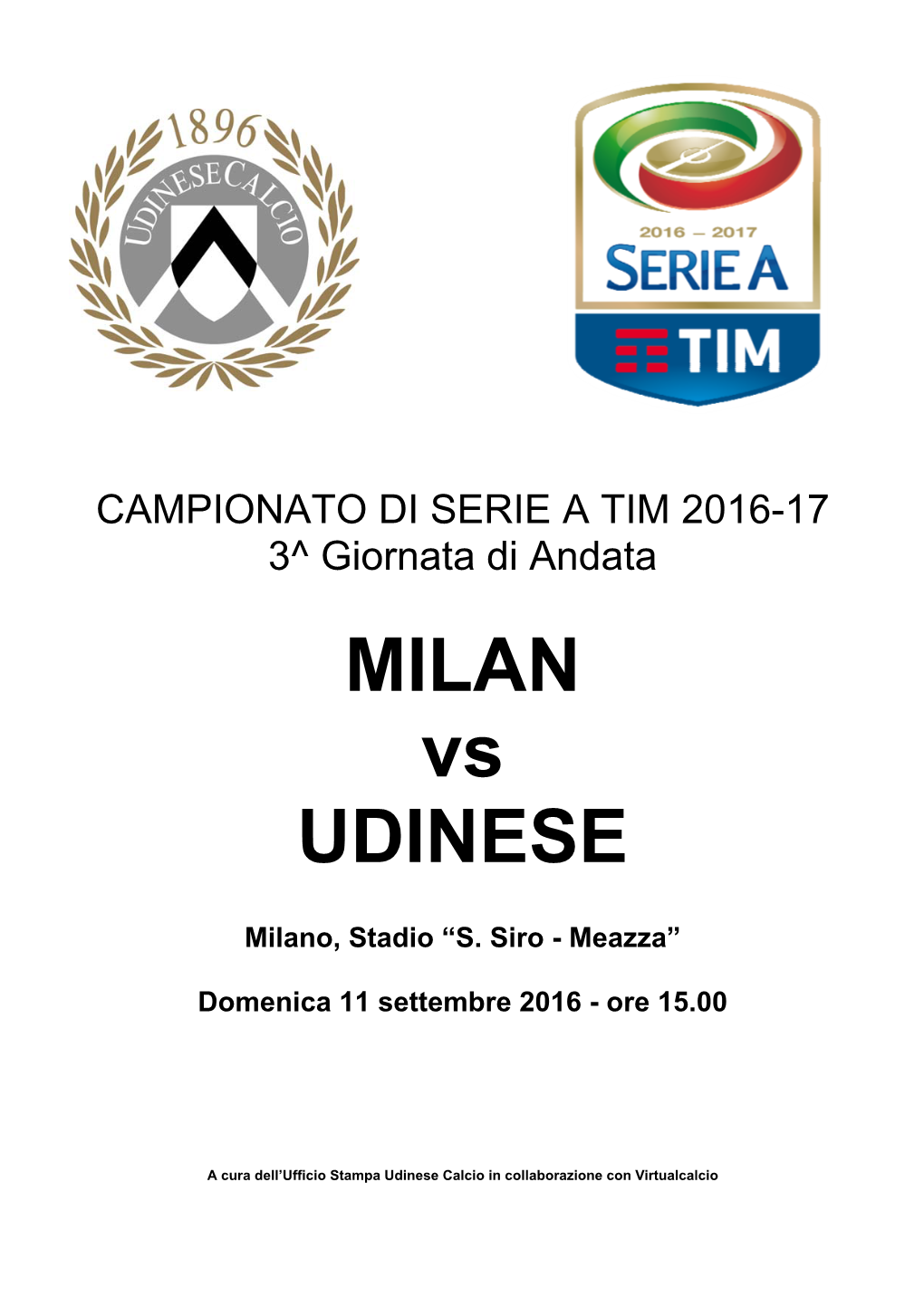 MILAN Vs UDINESE