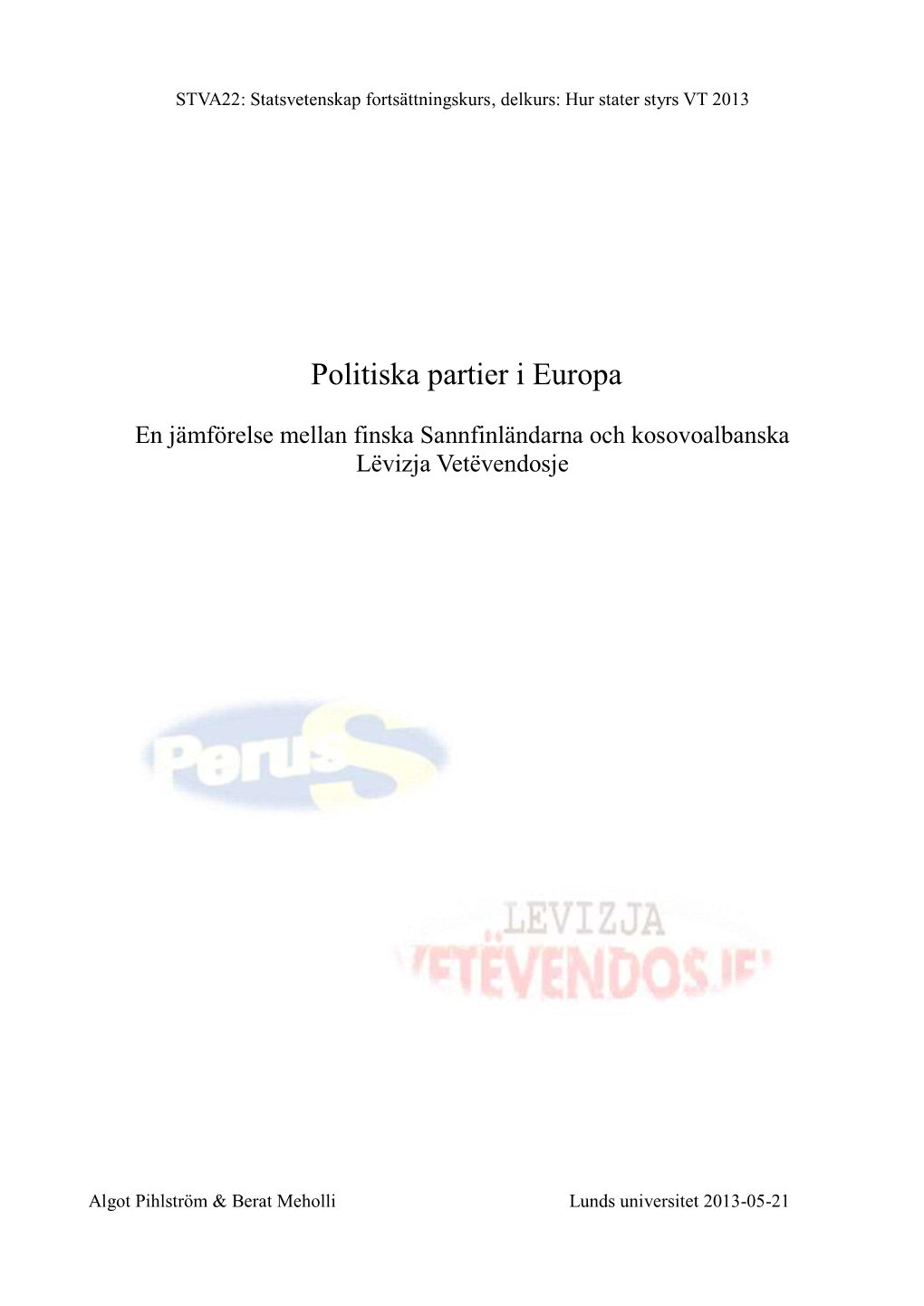 Politiska Partier I Europa