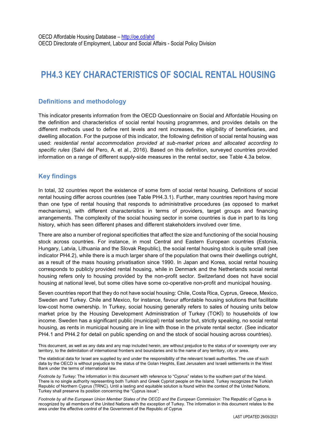 Ph4.3 Key Characteristics of Social Rental Housing
