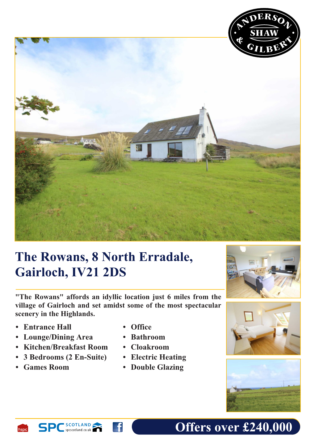 The Rowans, 8 North Erradale, Gairloch, IV21 2DS