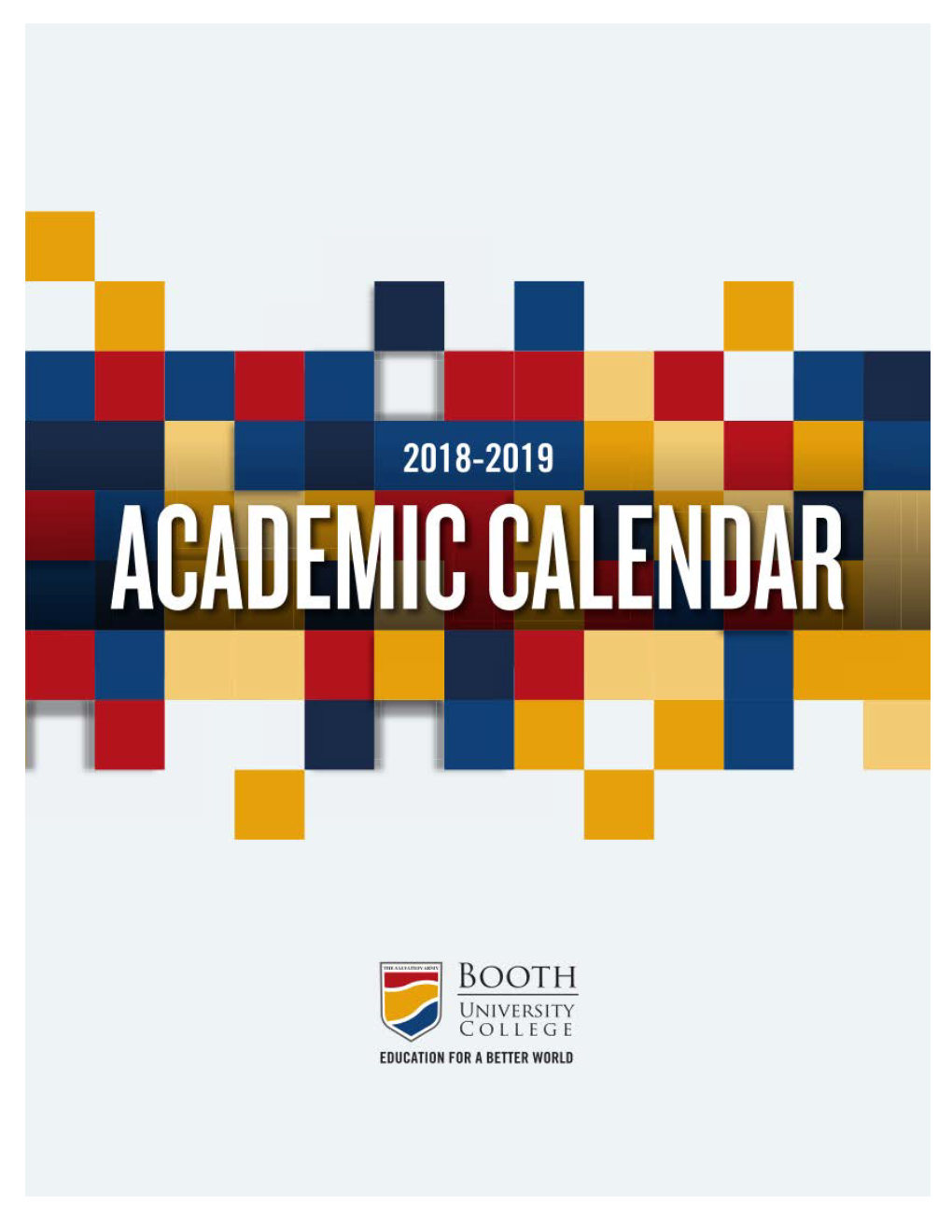 2018-2019 Academic Calendar