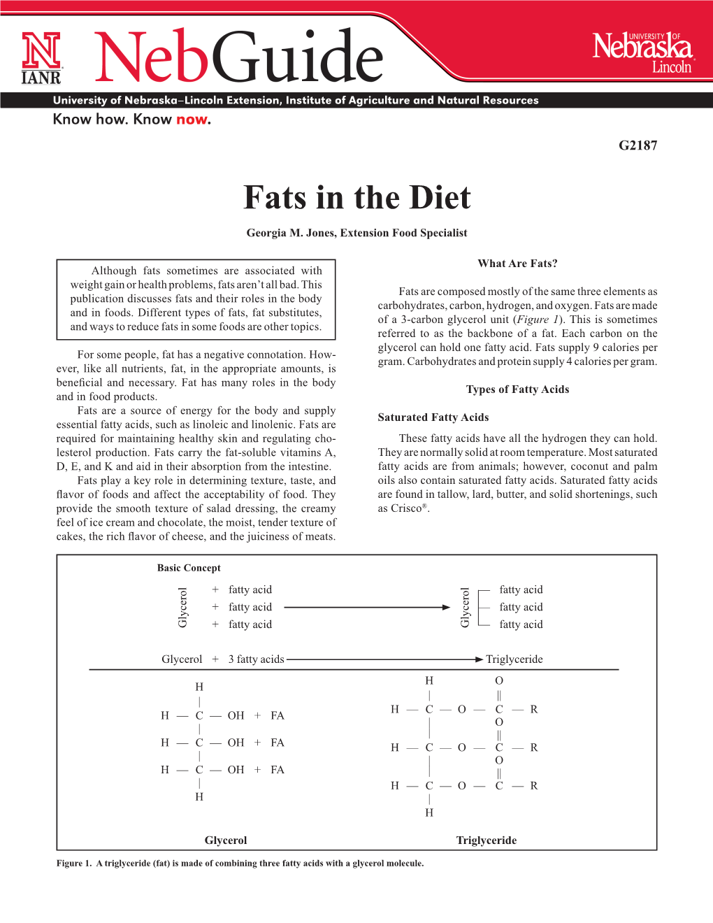 Fats in the Diet Georgia M