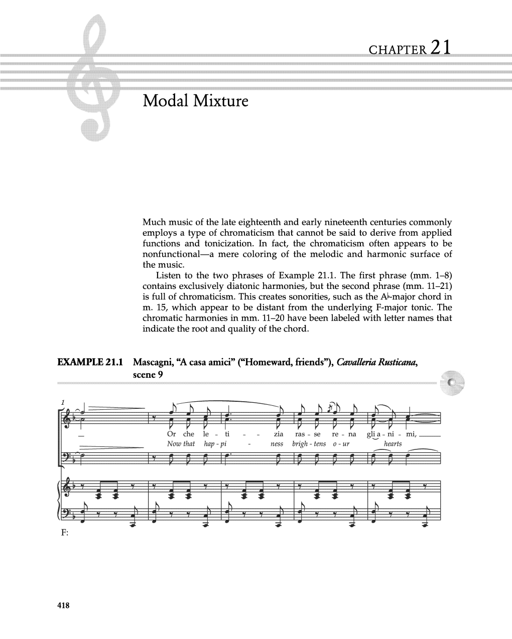 Chapter 21 on Modal Mixture