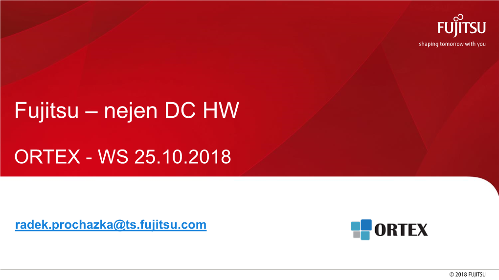 Přehled Serverových Řešení Fujitsu