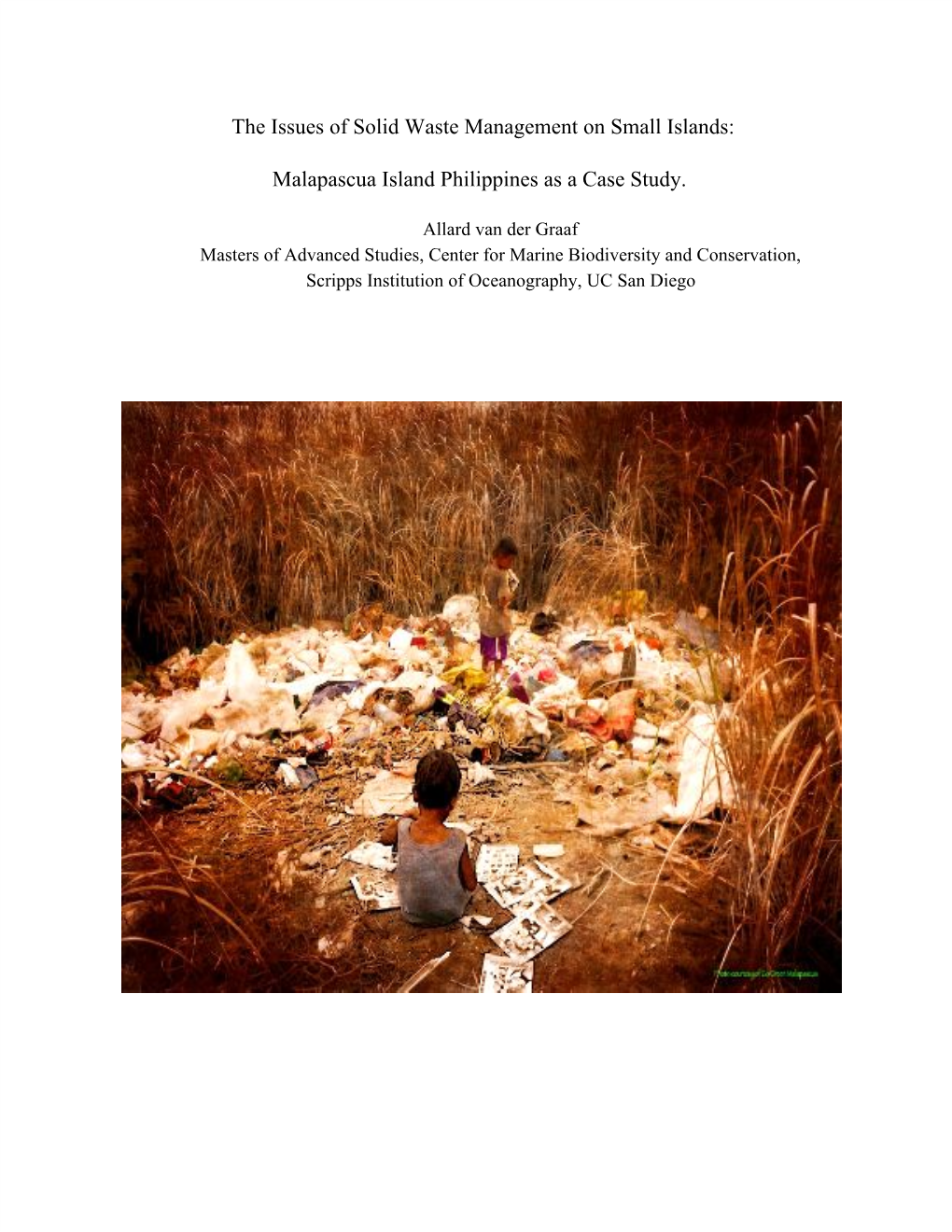 Malapascua Island Philippines As a Case Study