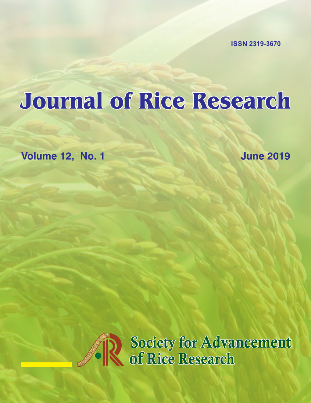 Journal of Rice Research