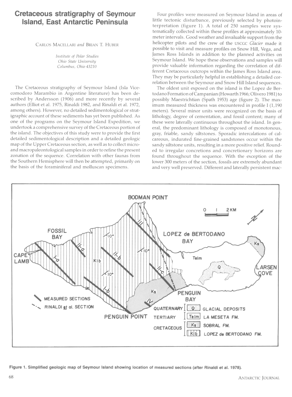 Cretaceous Stratigraphy of Seymour Island, East Antarctic Peninsula