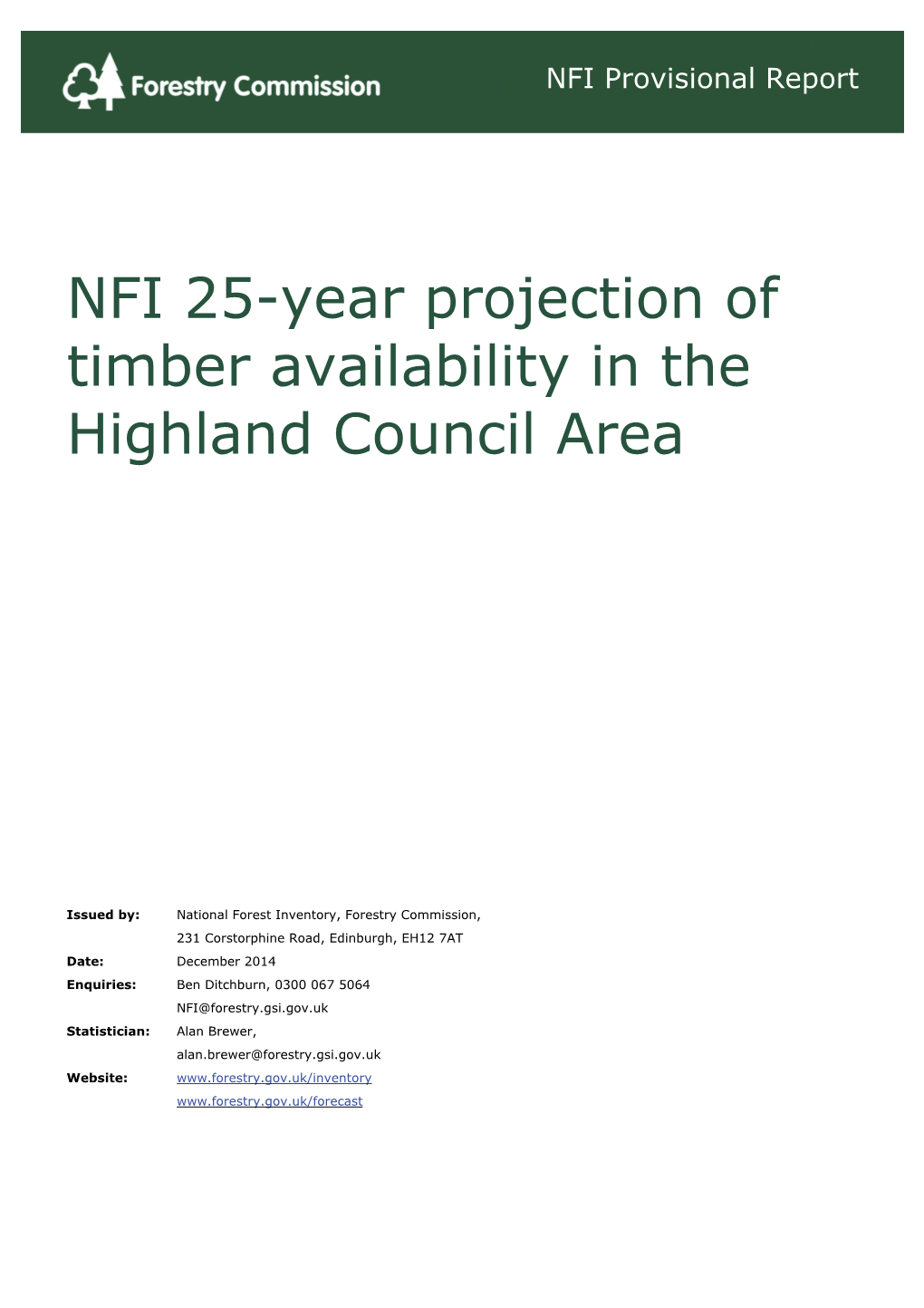 Highland Council Area Report