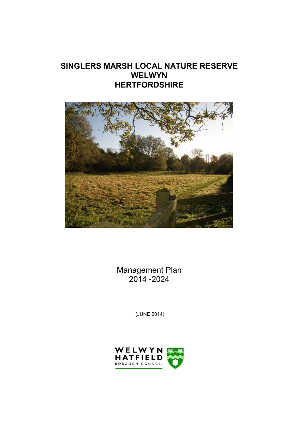 Singlers Marsh Plan