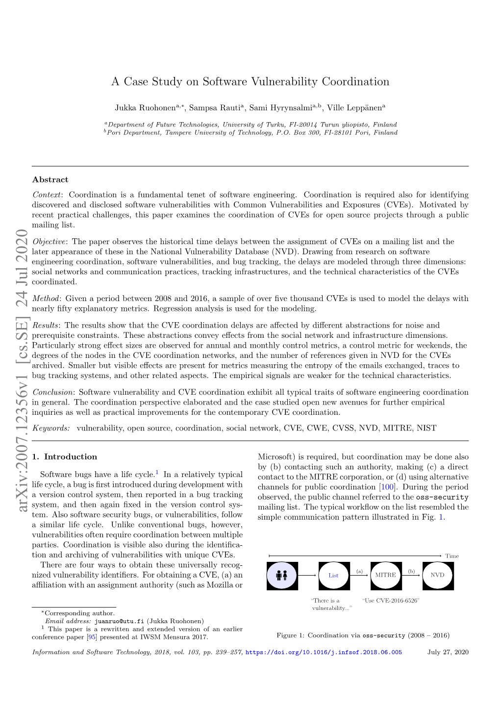 A Case Study on Software Vulnerability Coordination